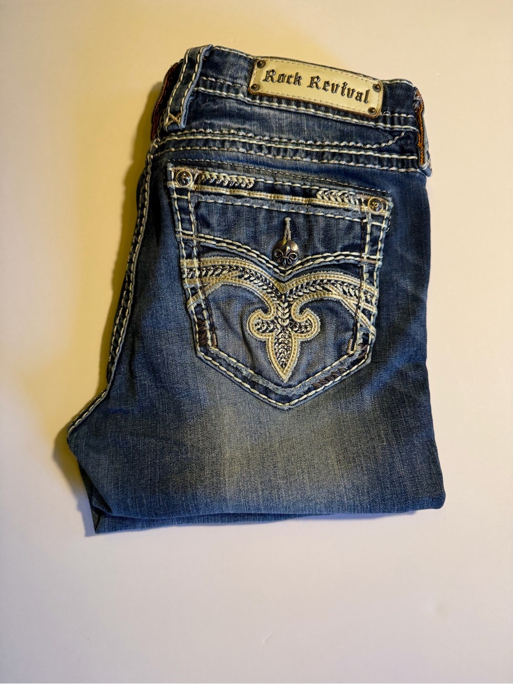 Rock Revival Pilkin Mid-Rise Skinny Jeans Size 31x31 Bling Y2K